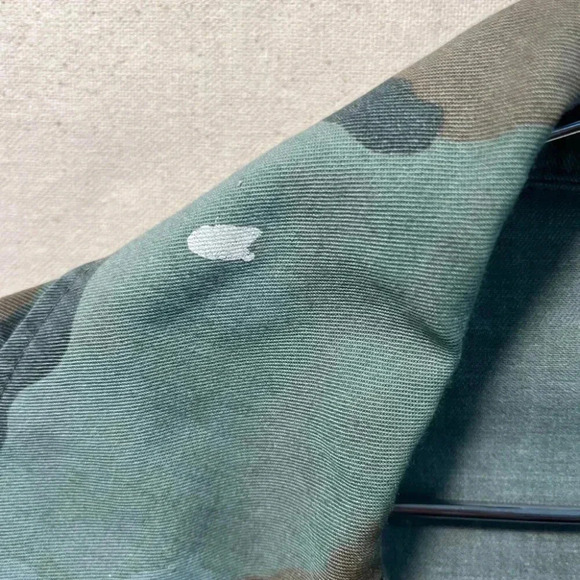 Vintage | USMC Camo Print Jacket - Green & Brown / Sz S - Picture 5 of 9